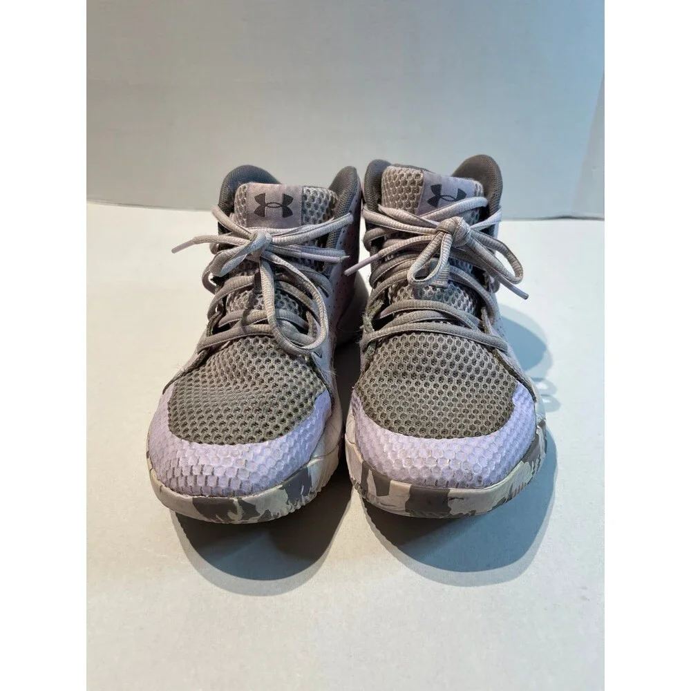 Under Armour Jet 2019 Basketball Shoe Size 4Y Nebula Purple (500)/White